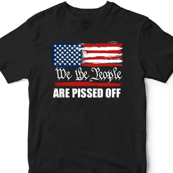 We The People Patriotic Western Graphic Print T Shirt Black Unisex S -‎ XXXL NWT - Picture 1 of 2